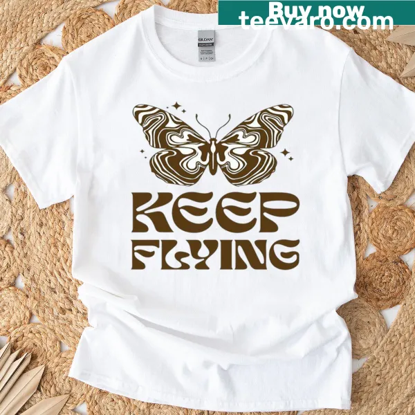 T-shirt featuring uplifting typography encouraging creativity