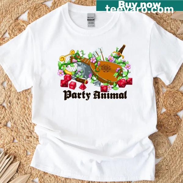 Graphic T-shirt celebrating the fun spirit of a Party Animal