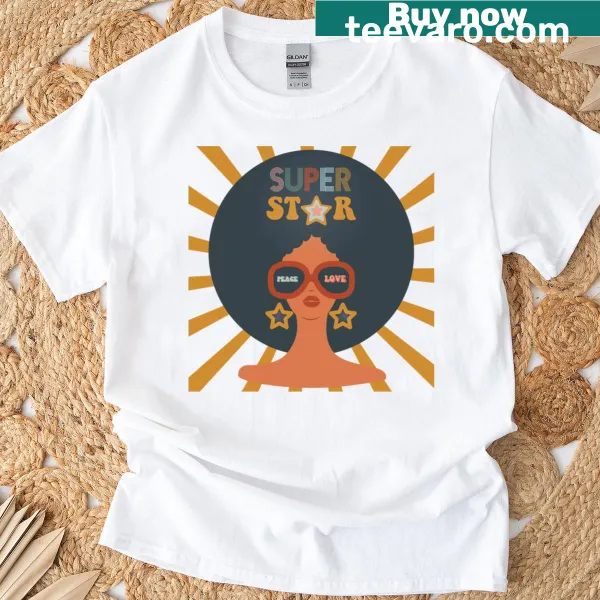 Retro Super Star T-shirt with vintage-inspired graphic