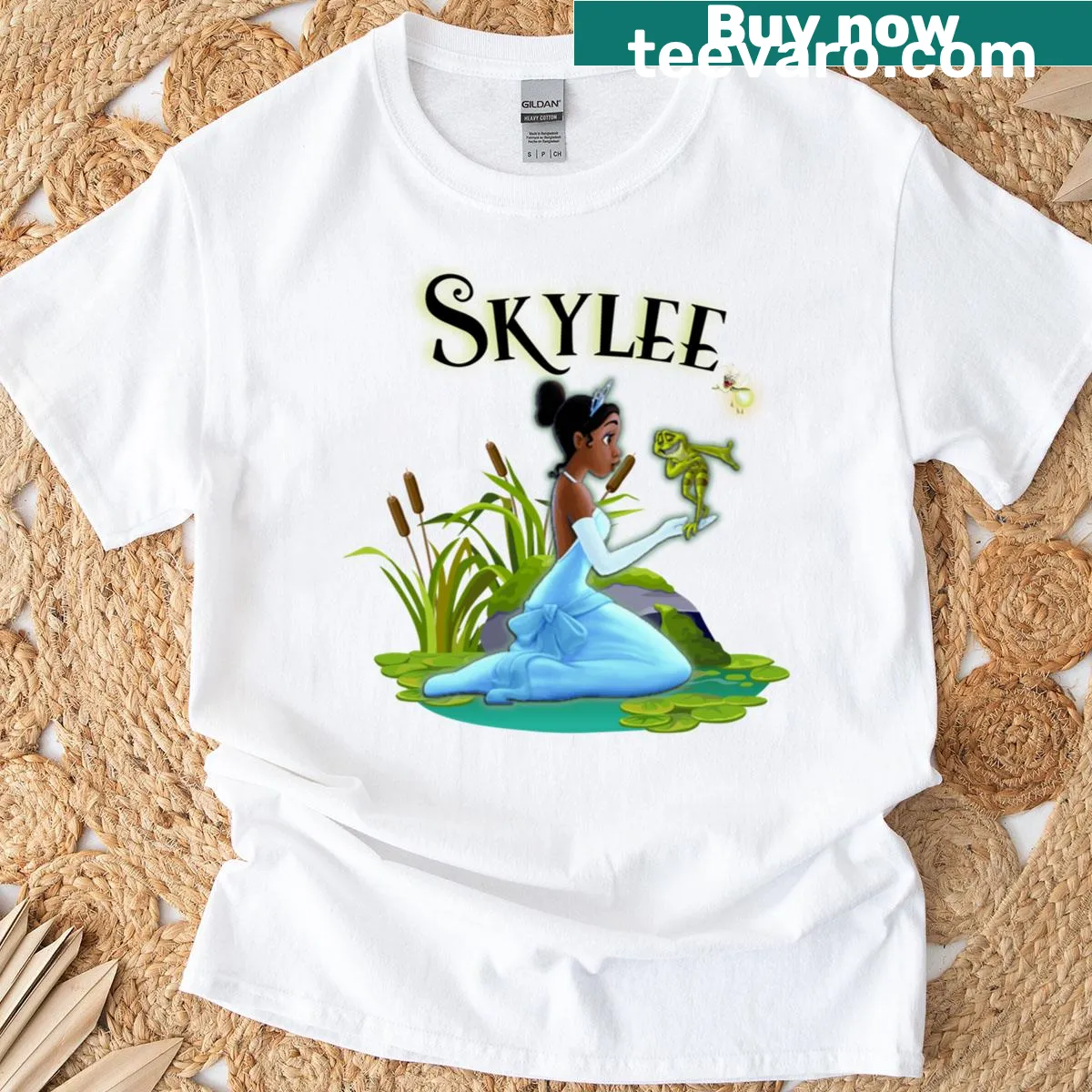 Illustrated Skylee Tiana T-shirt with a theme of ambition — on a men's t-shirt