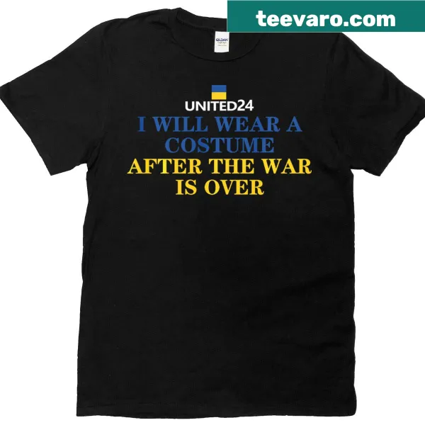 Typography t-shirt supporting Ukraine with a message of hope.