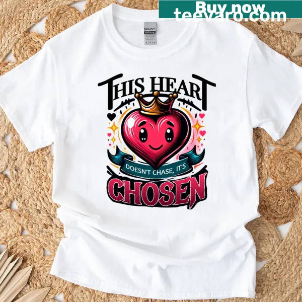 Typographic t-shirt with a heartfelt message about love