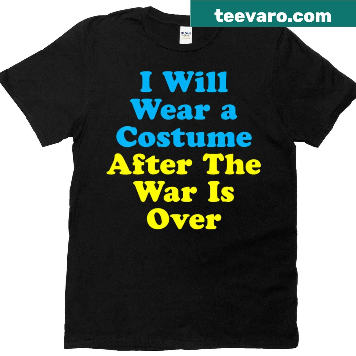 Funny costume-themed V-neck T-shirt with a humorous saying — on a men's t-shirt
