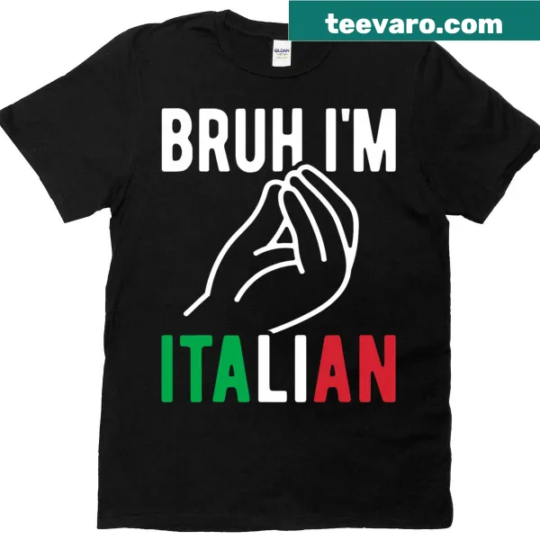Funny Italian-themed t-shirt with bold lettering for kids
