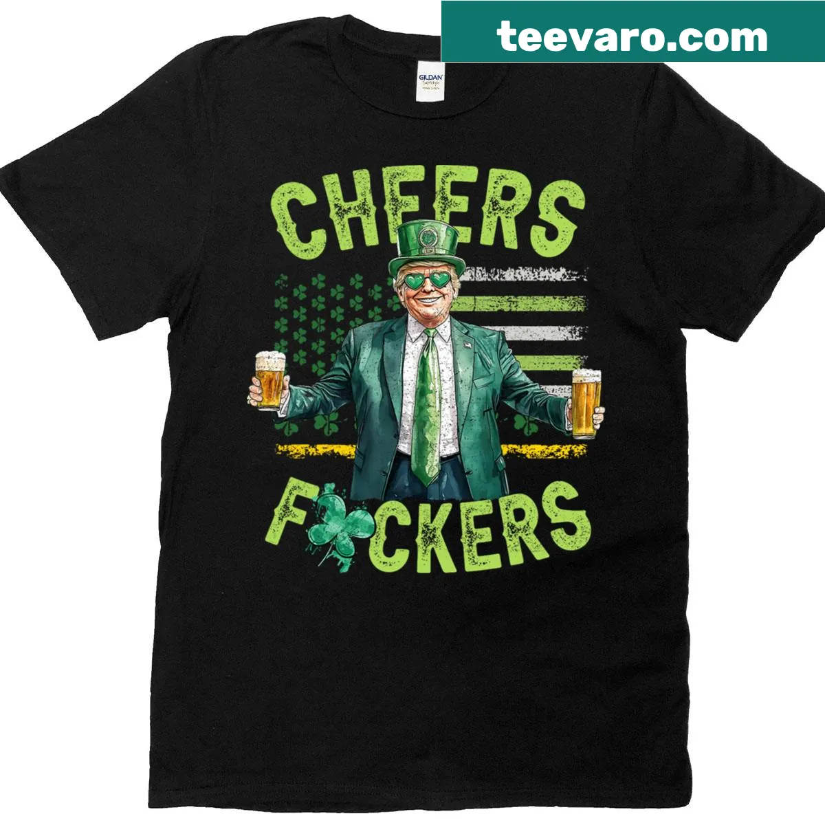 Funny St. Patrick's Day t-shirt with bold text — on a men's t-shirt