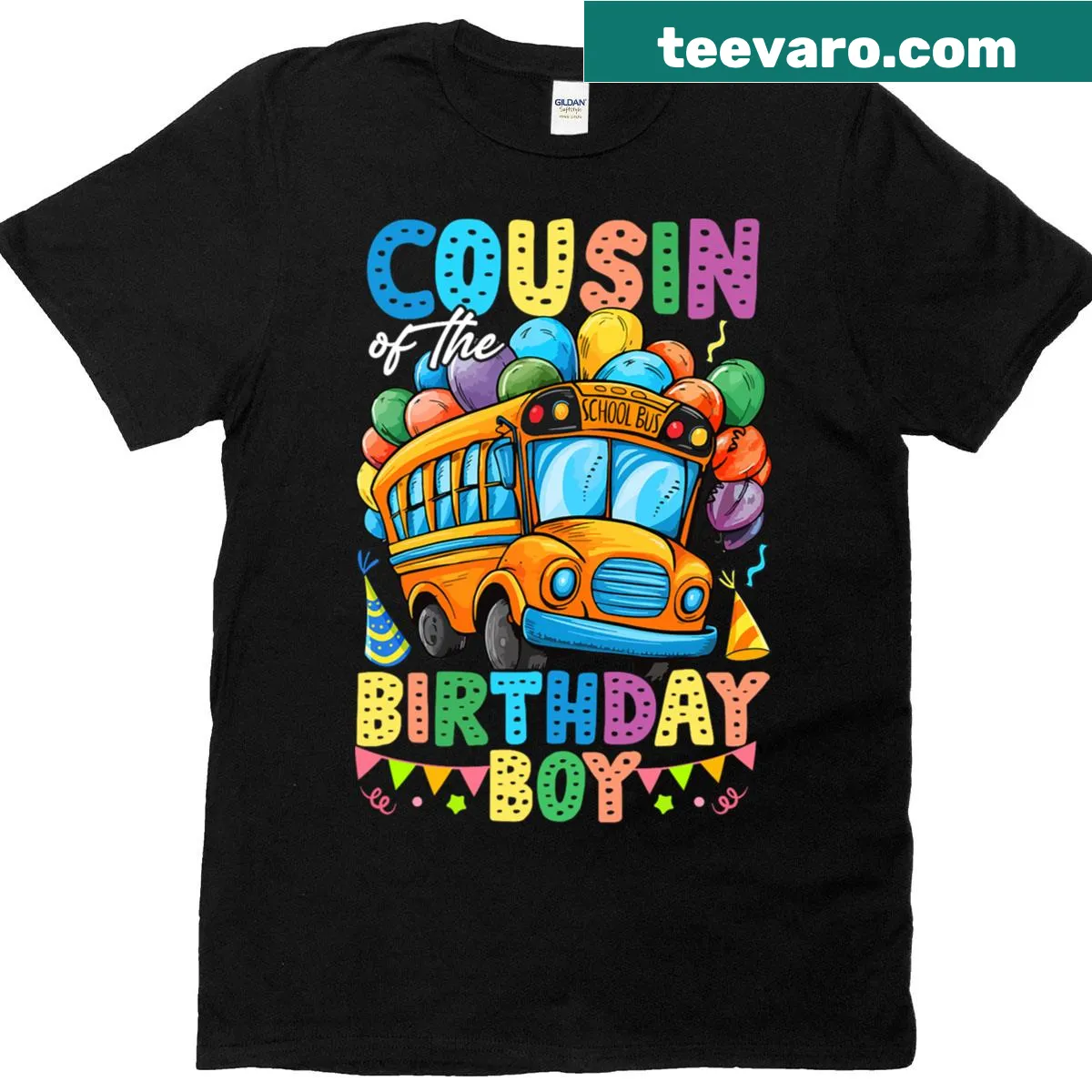 Funny birthday T-shirt for the cousin of the birthday boy — on a men's t-shirt