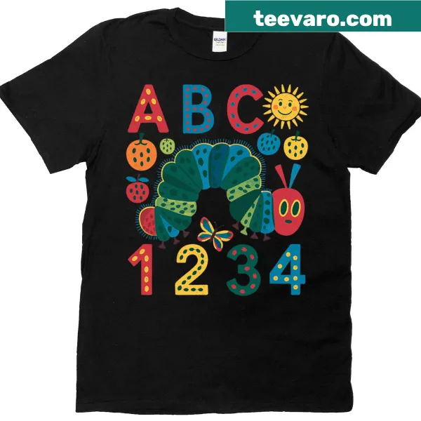 Cute T-shirt featuring the Hungry Caterpillar illustration