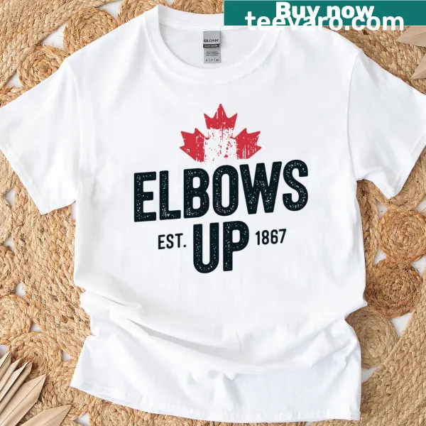 T-shirt with 'Strong And Free' slogan and Canadian pride