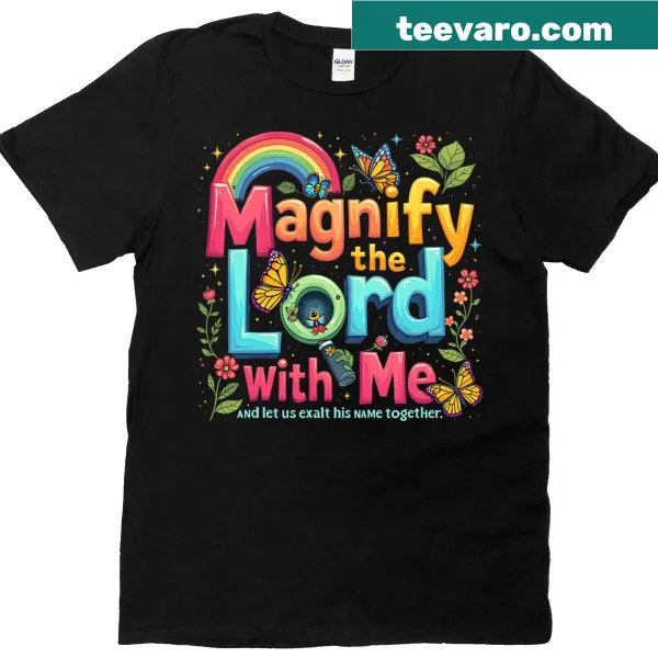 Christian camp t-shirt with the phrase Magnify The Lord