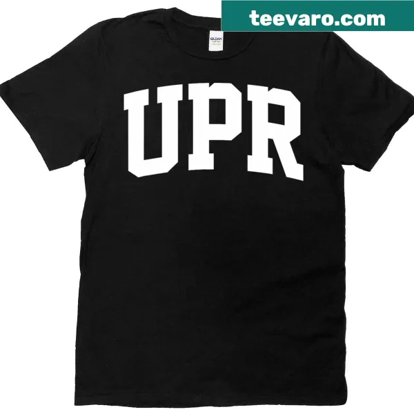 Vintage athletic t-shirt with 'Upr' arch design