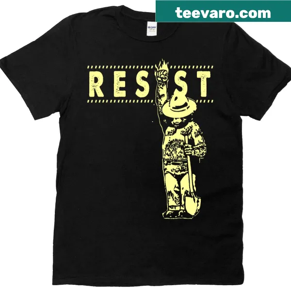 Retro Smokey Bear t-shirt promoting conservation.