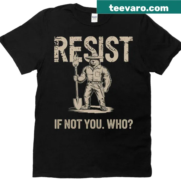 Illustrative Smokey Bear t-shirt focused on conservation.