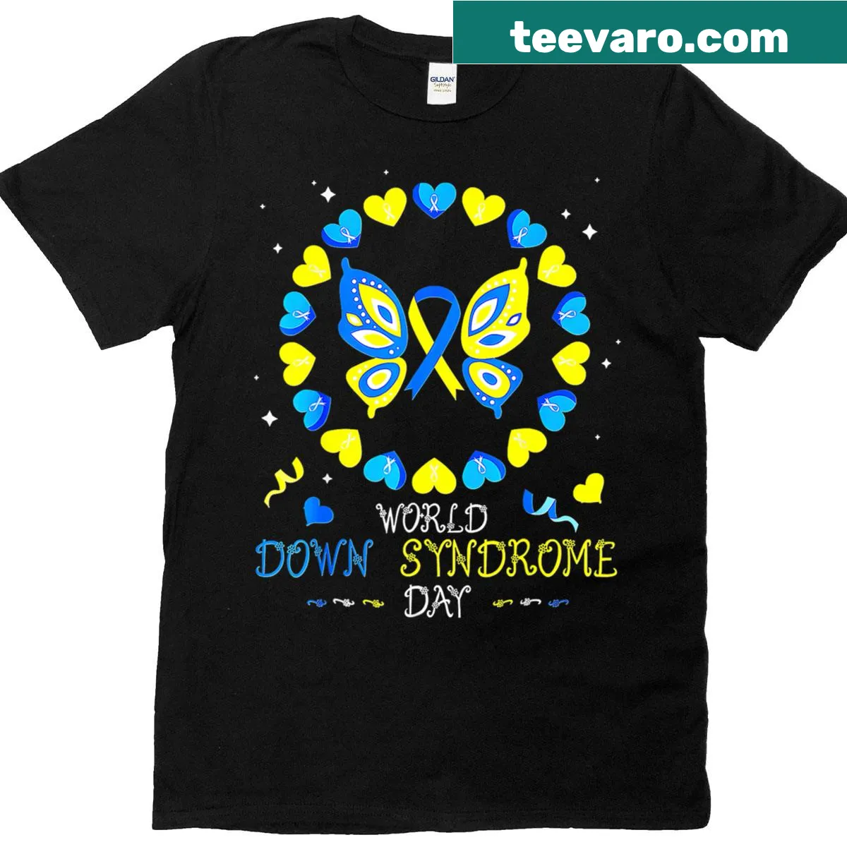World Down Syndrome Day awareness T-shirt for men — on a men's t-shirt