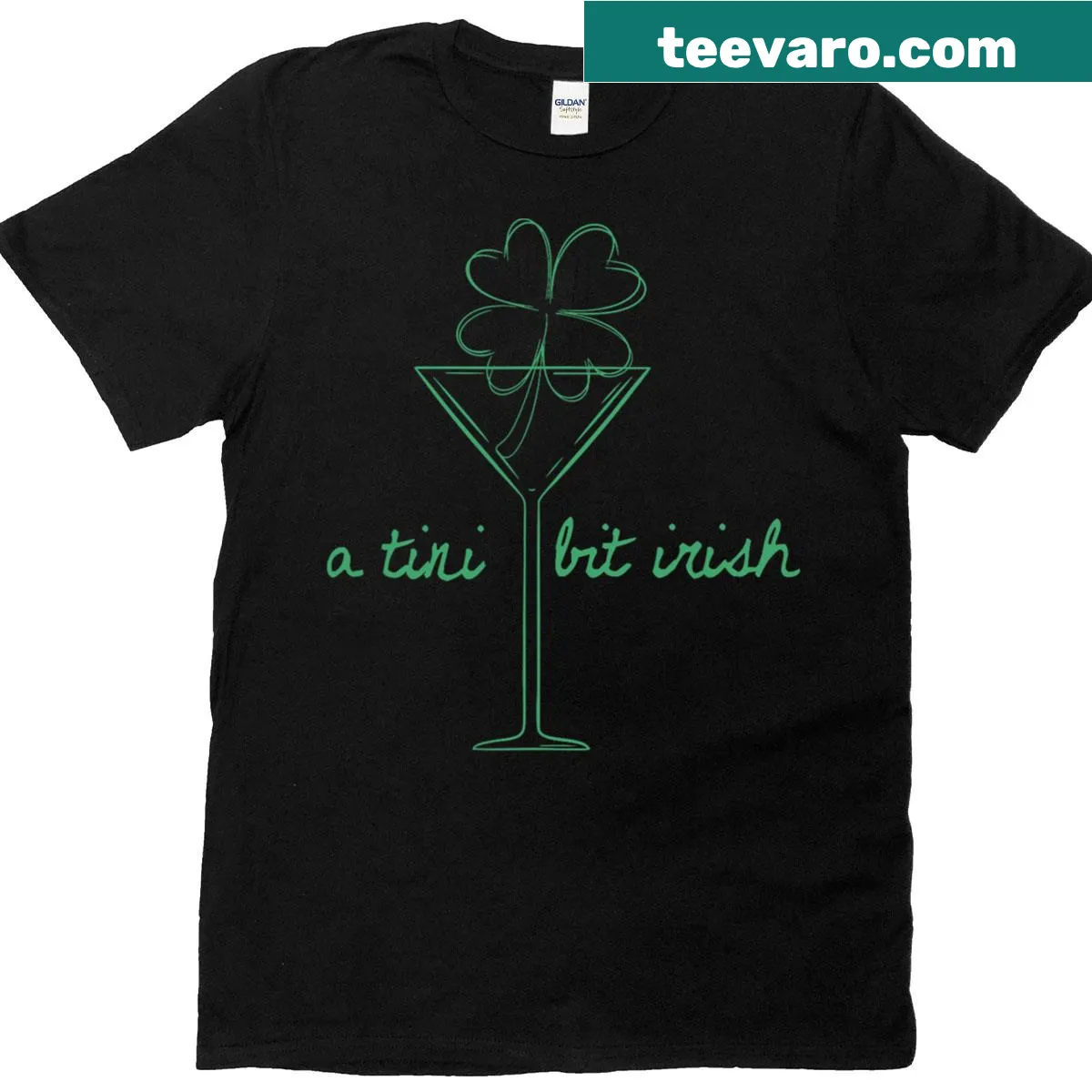Funny St. Patrick's Day drink-themed T-shirt — on a men's t-shirt
