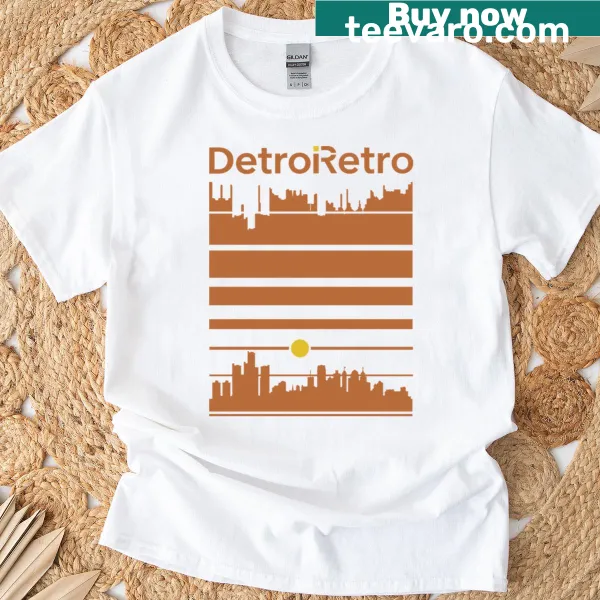 Vintage-themed Detroit graphic T-shirt