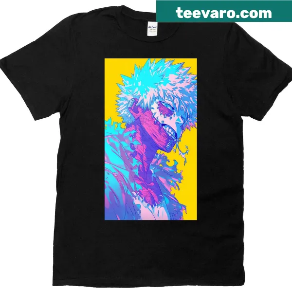 Anime-themed Eddy shirt with blue flames design
