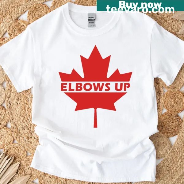 Defiant maple leaf T-shirt representing Canadian pride