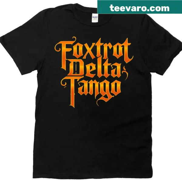 Gothic bold typography design on a t-shirt