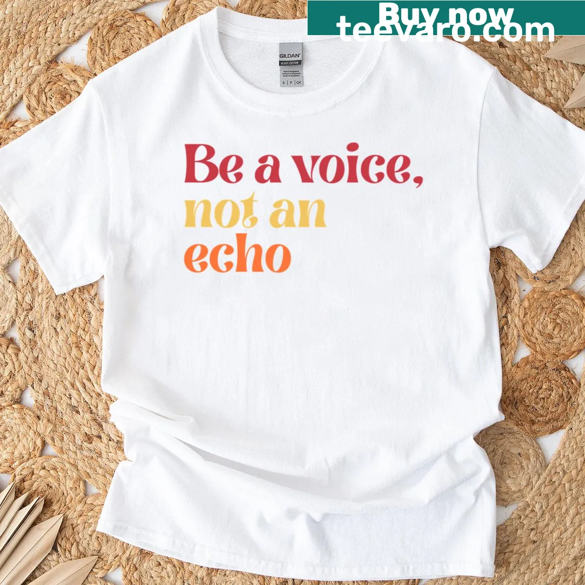 Typography T-shirt with a funny motivational quote — on a men's t-shirt