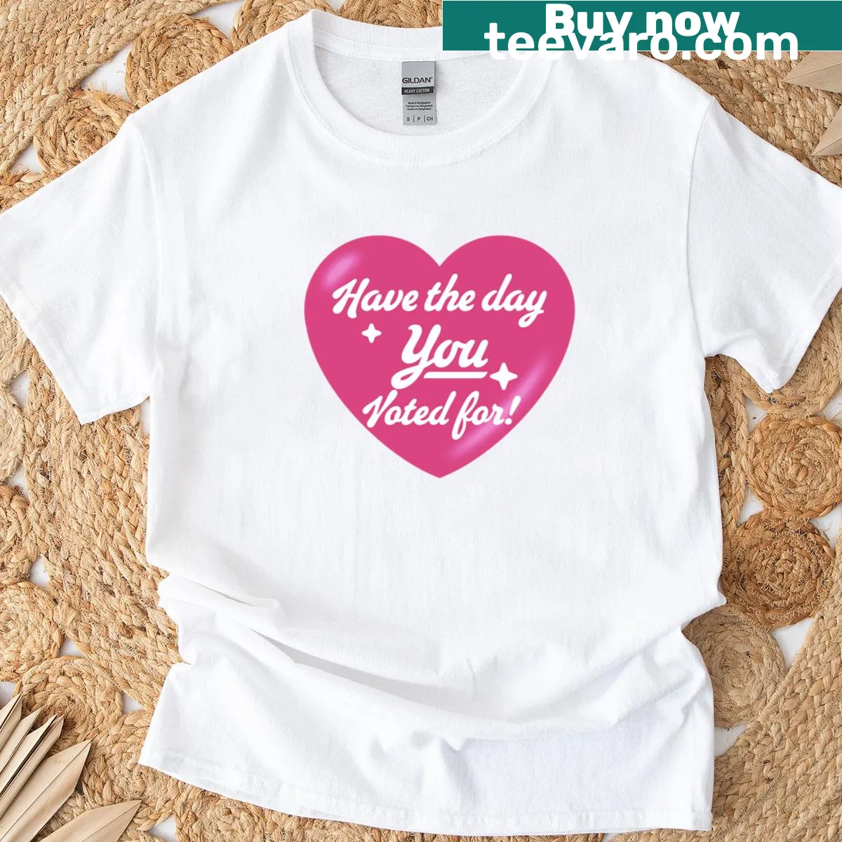 Heart graphic and text promoting personal choice on a t-shirt — on a men's t-shirt