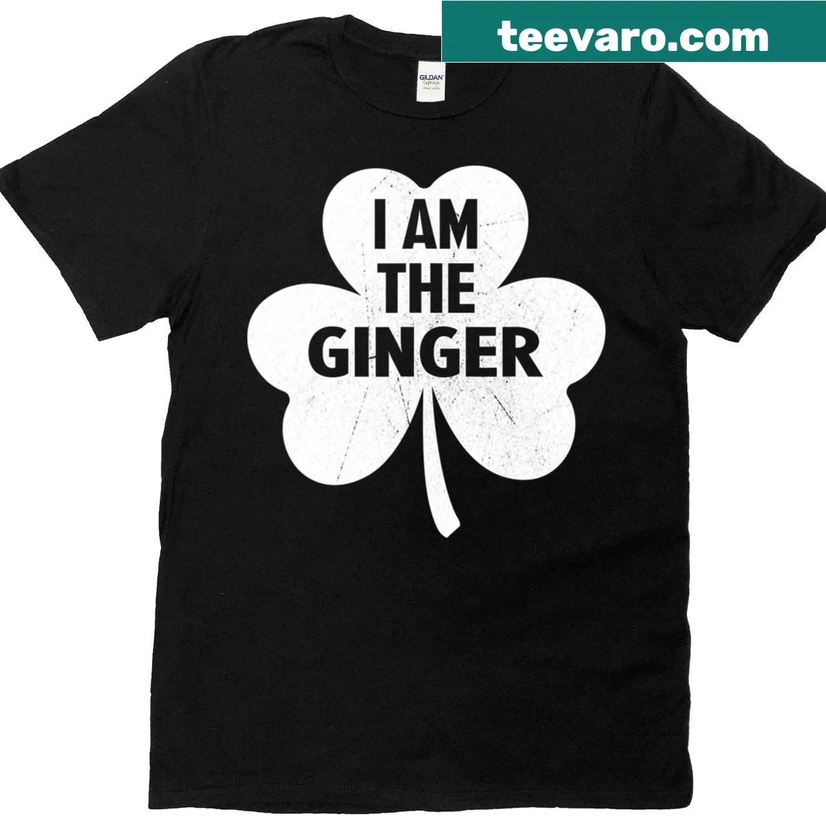 Funny T-shirt with the phrase 'I Am The Ginger Dibs On The Ginger' — on a men's t-shirt