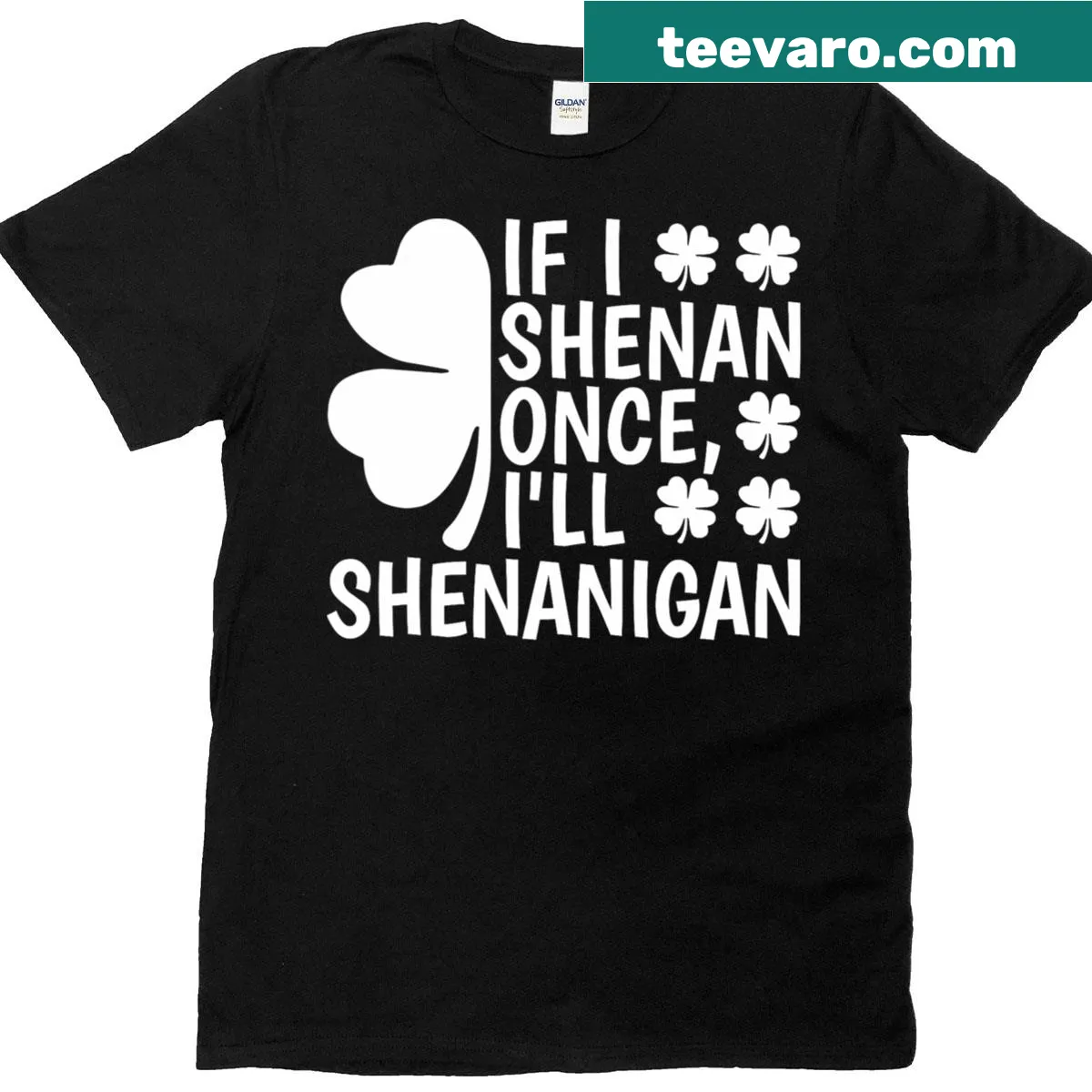 Humorous St. Patrick's Day T-shirt with playful pun design. — on a men's t-shirt