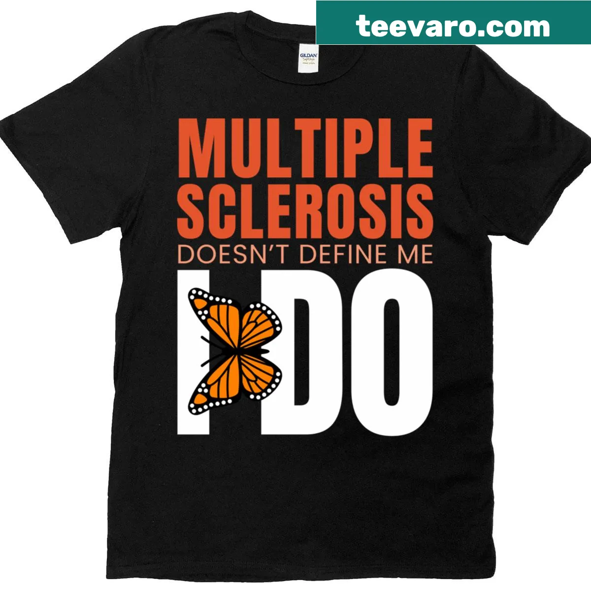 Empowering T-shirt for MS awareness with supportive message — on a men's t-shirt
