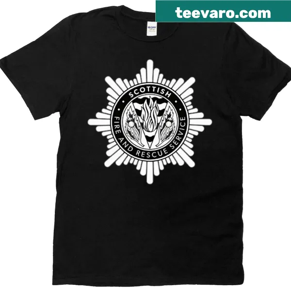 Scottish Fire Rescue Service logo on a t-shirt
