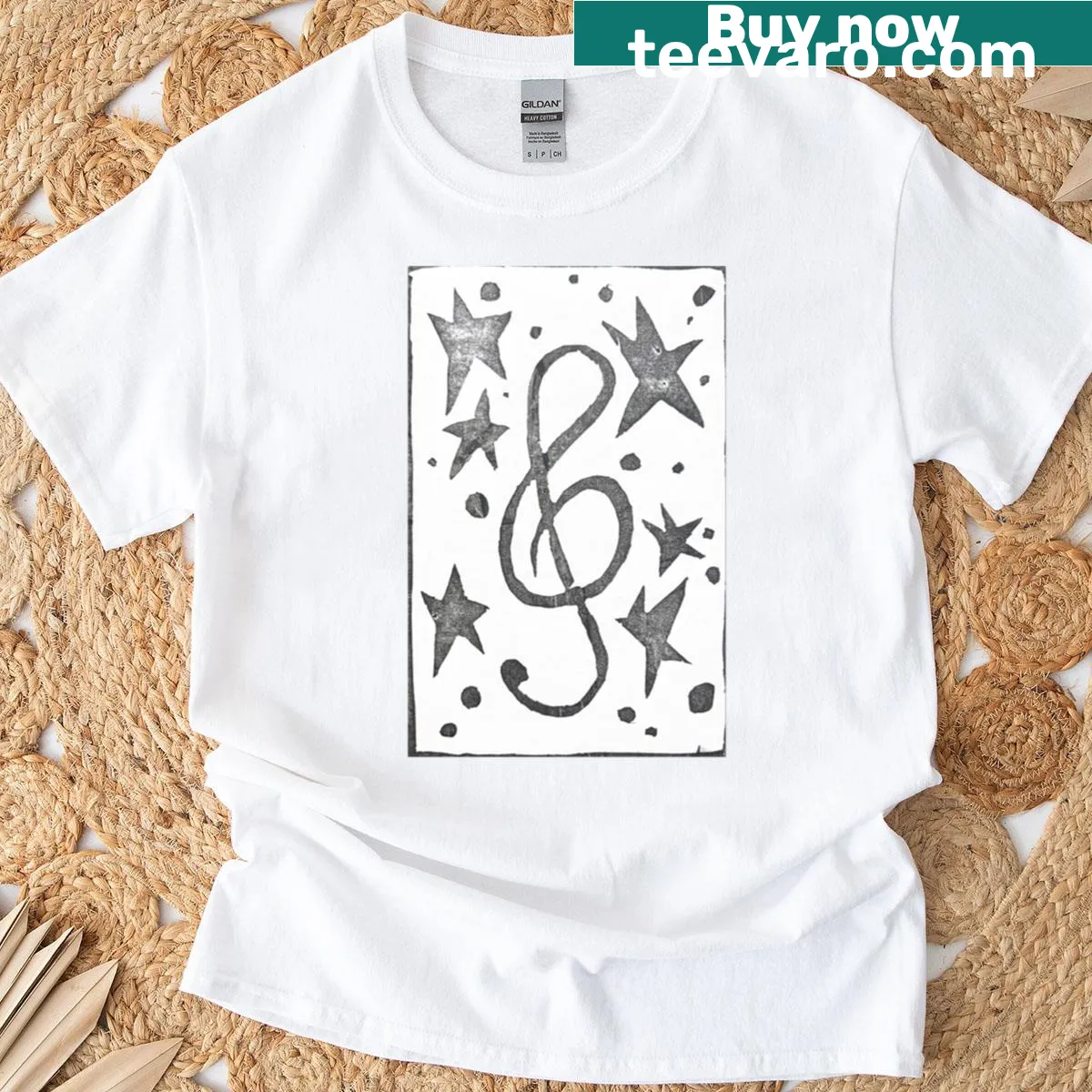 T-shirt with the phrase 'Your Voice Is Music To My Ears' — on a men's t-shirt