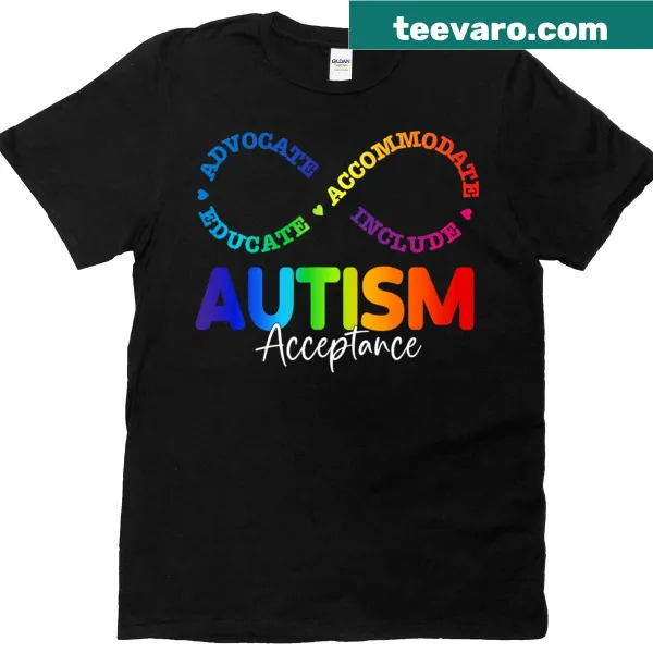 Infinity symbol Autism Awareness t-shirt for men and women