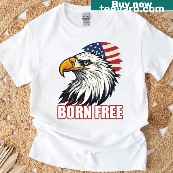 Patriotic T-shirt with American Eagle design and USA 1 text