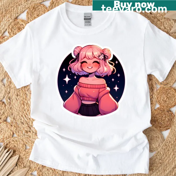 Wholesome tee with elegant typography celebrating the girl aesthetic