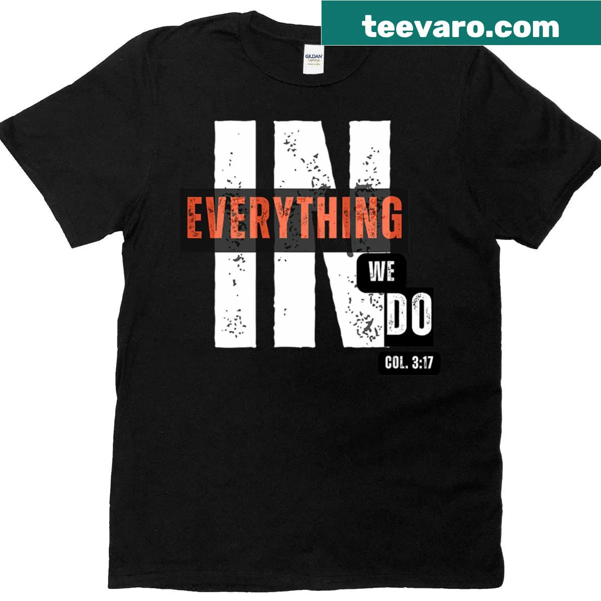 Playful T-shirt with a collaborative slogan — on a men's t-shirt