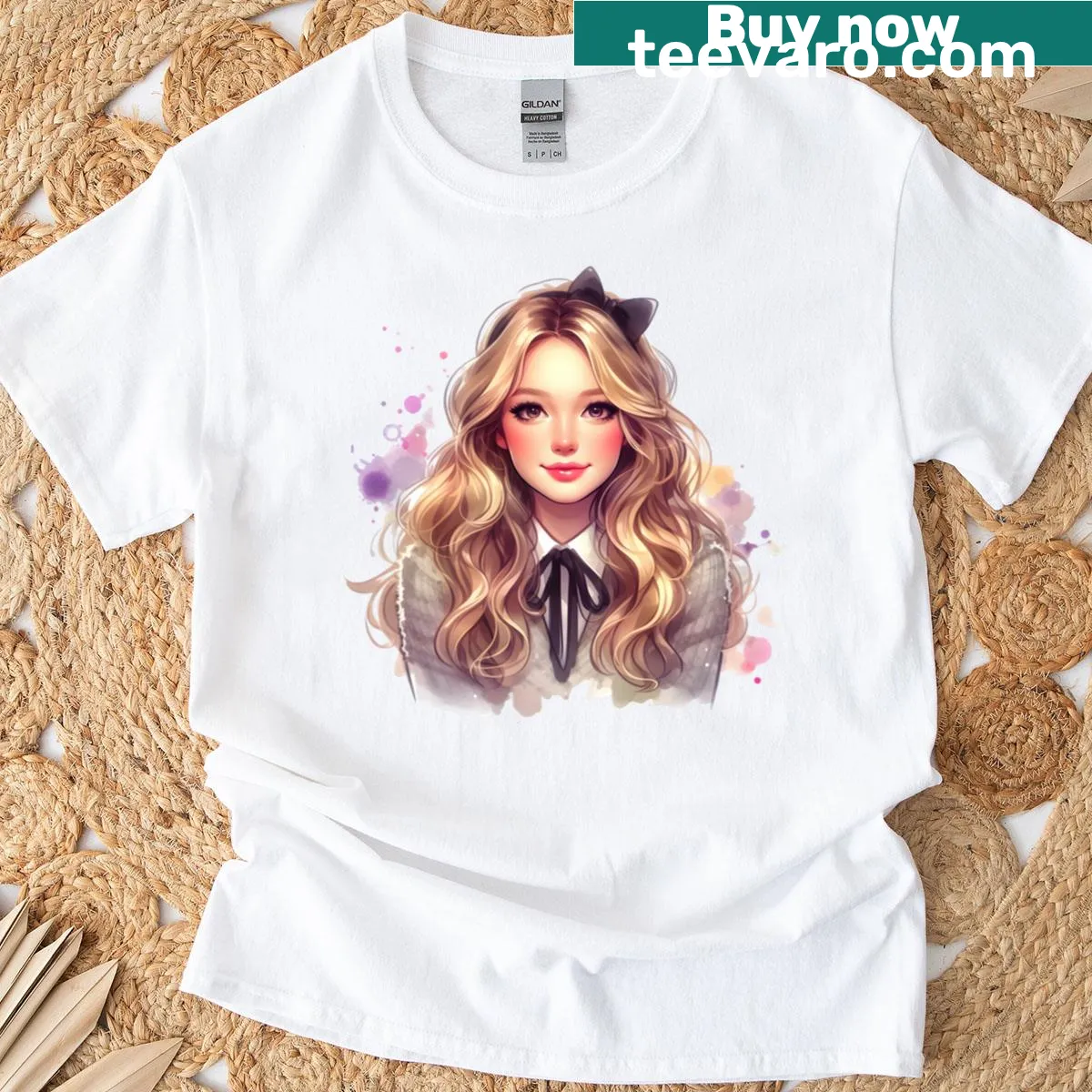 Iconic Gossip Girl Serena graphic on a classic T-shirt — on a men's t-shirt