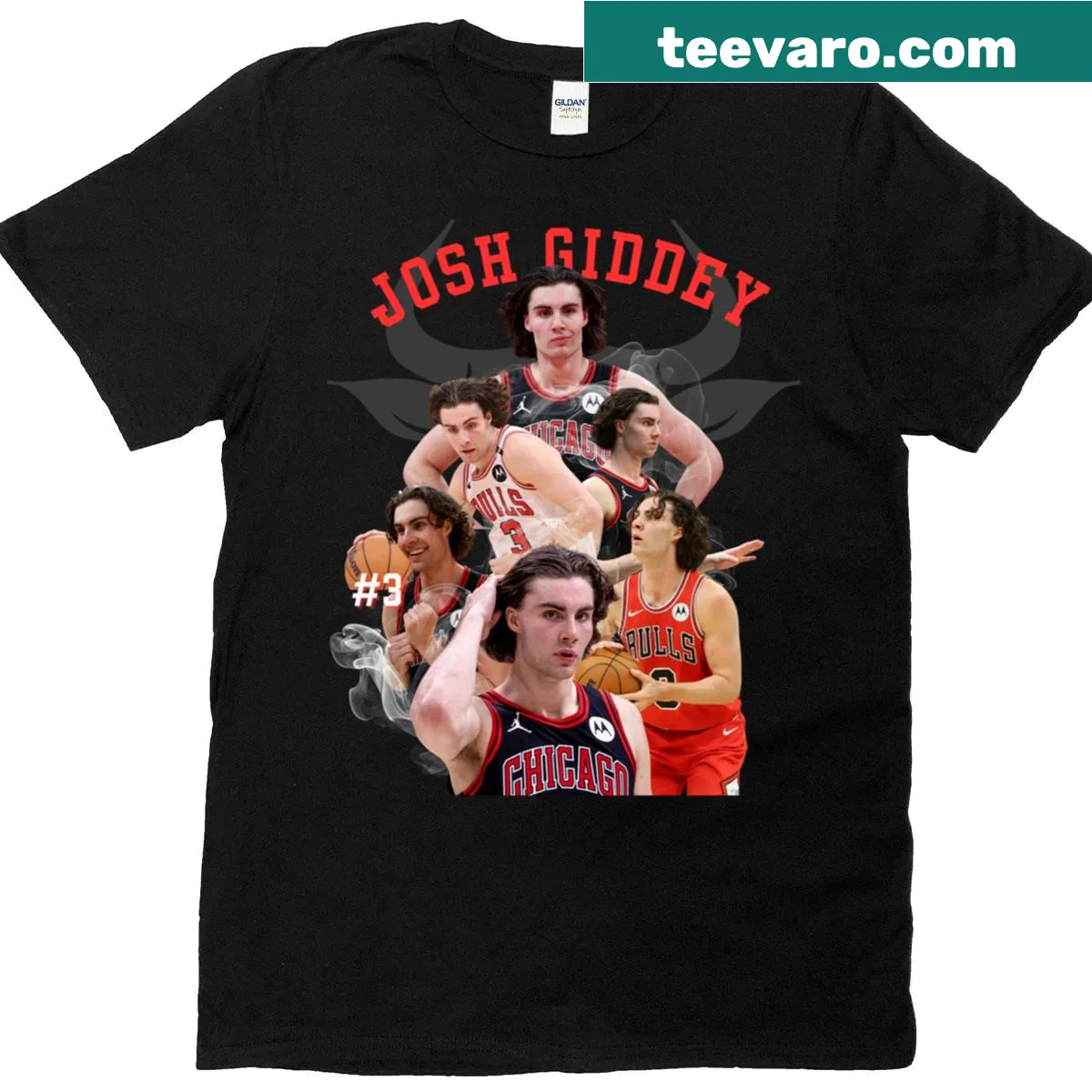 Classic T-shirt featuring the name Josh Giddey — on a men's t-shirt