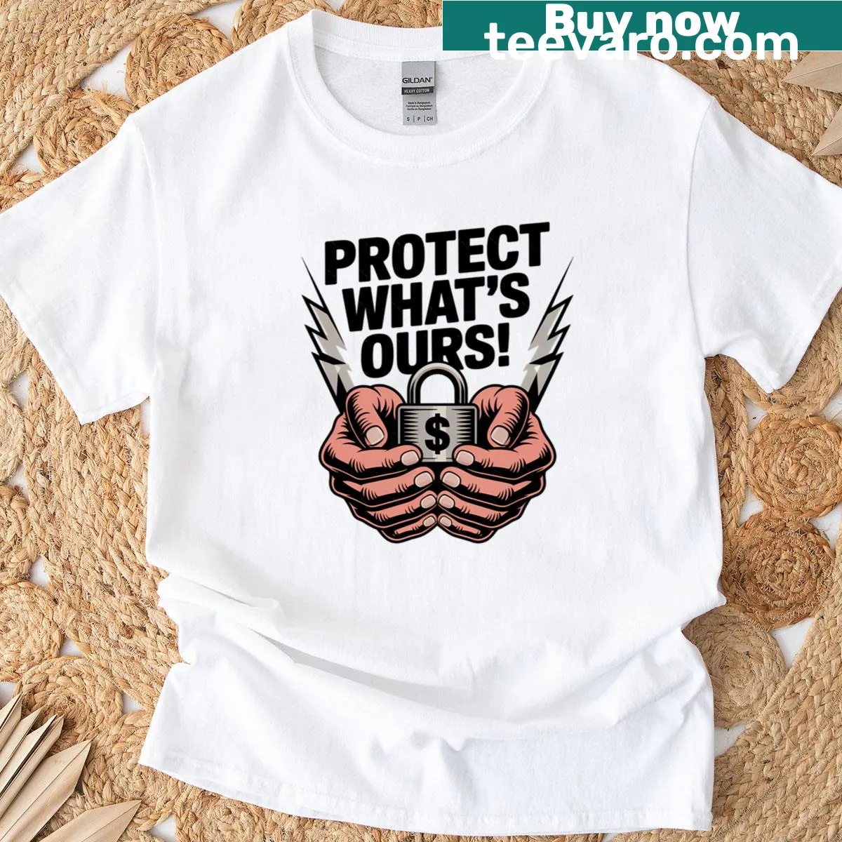 T-shirt with a strong message about social rights and justice — on a men's t-shirt