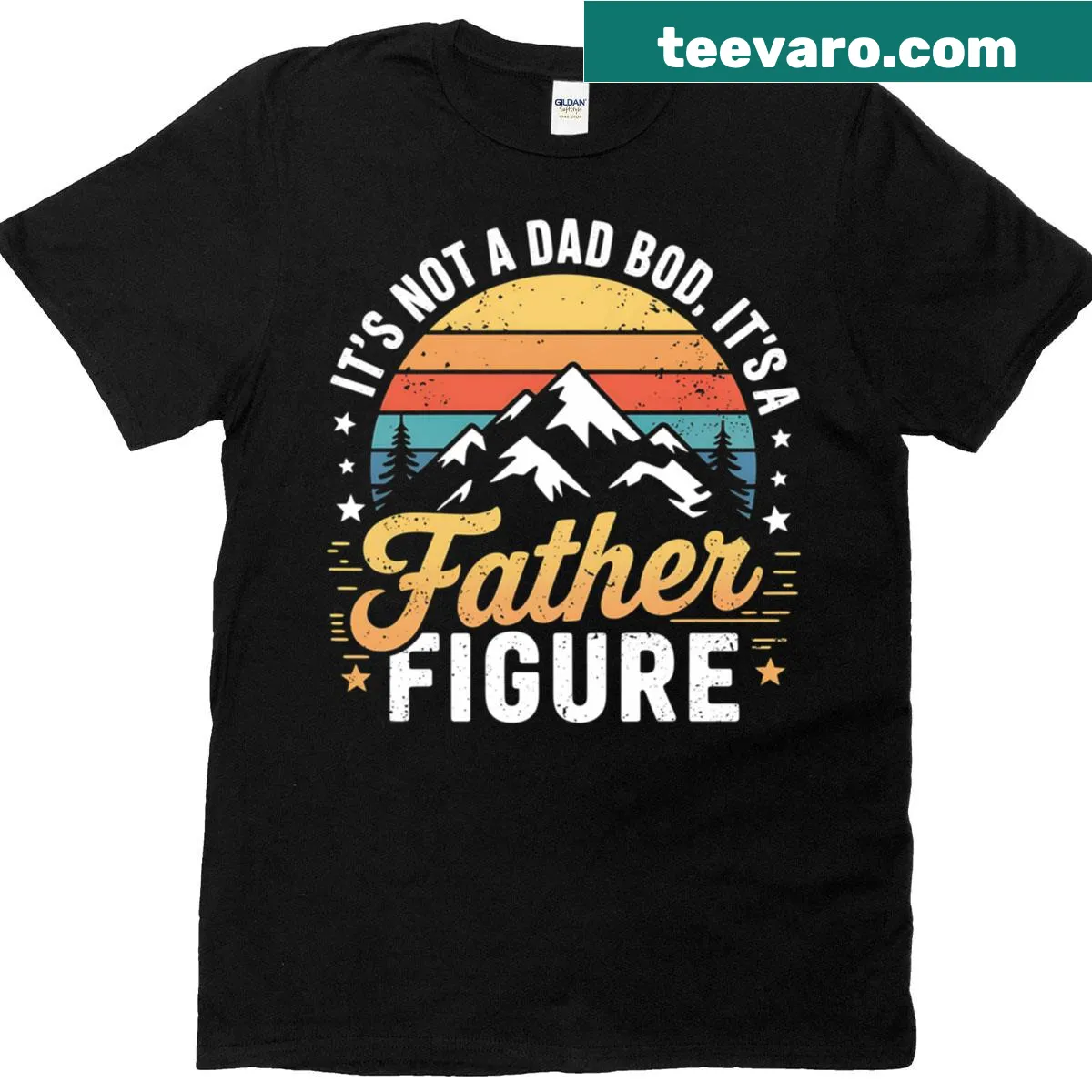 Retro typography on It's Not A Dad Bod T-shirt for fathers — on a men's t-shirt