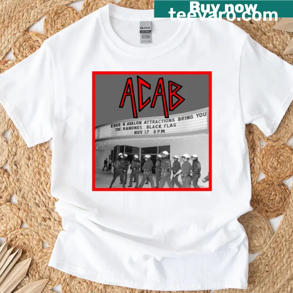 Bold ACAB graphic T-shirt inspired by La Palladium