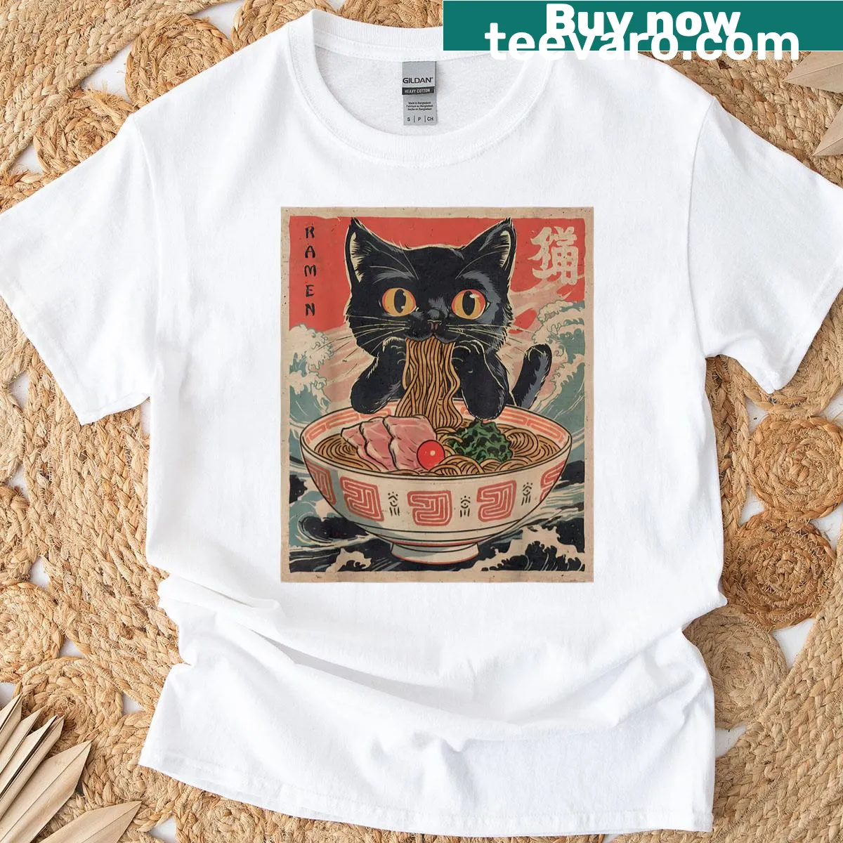 Funny Chihuahua with UFO and Mayan pyramids graphic — on a men's t-shirt