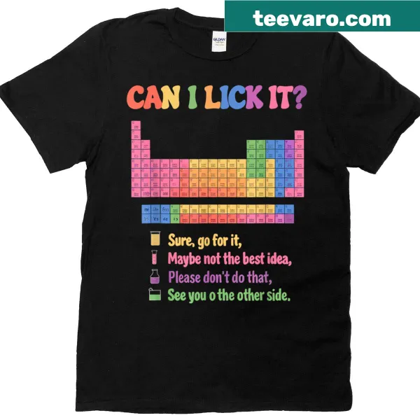 100 Days of School themed T-shirt with periodic table humor