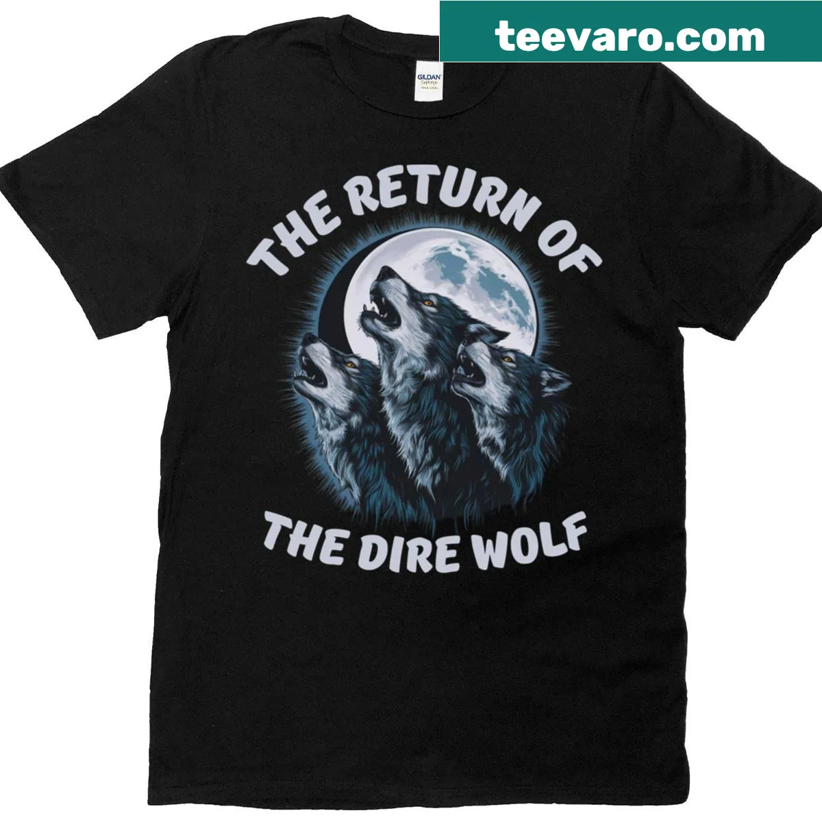 Illustration of a dire wolf with the caption 'I Survived Extinction' — on a men's t-shirt