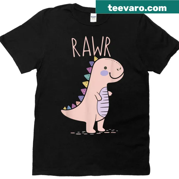 Cartoon T-shirt featuring a cute dinosaur