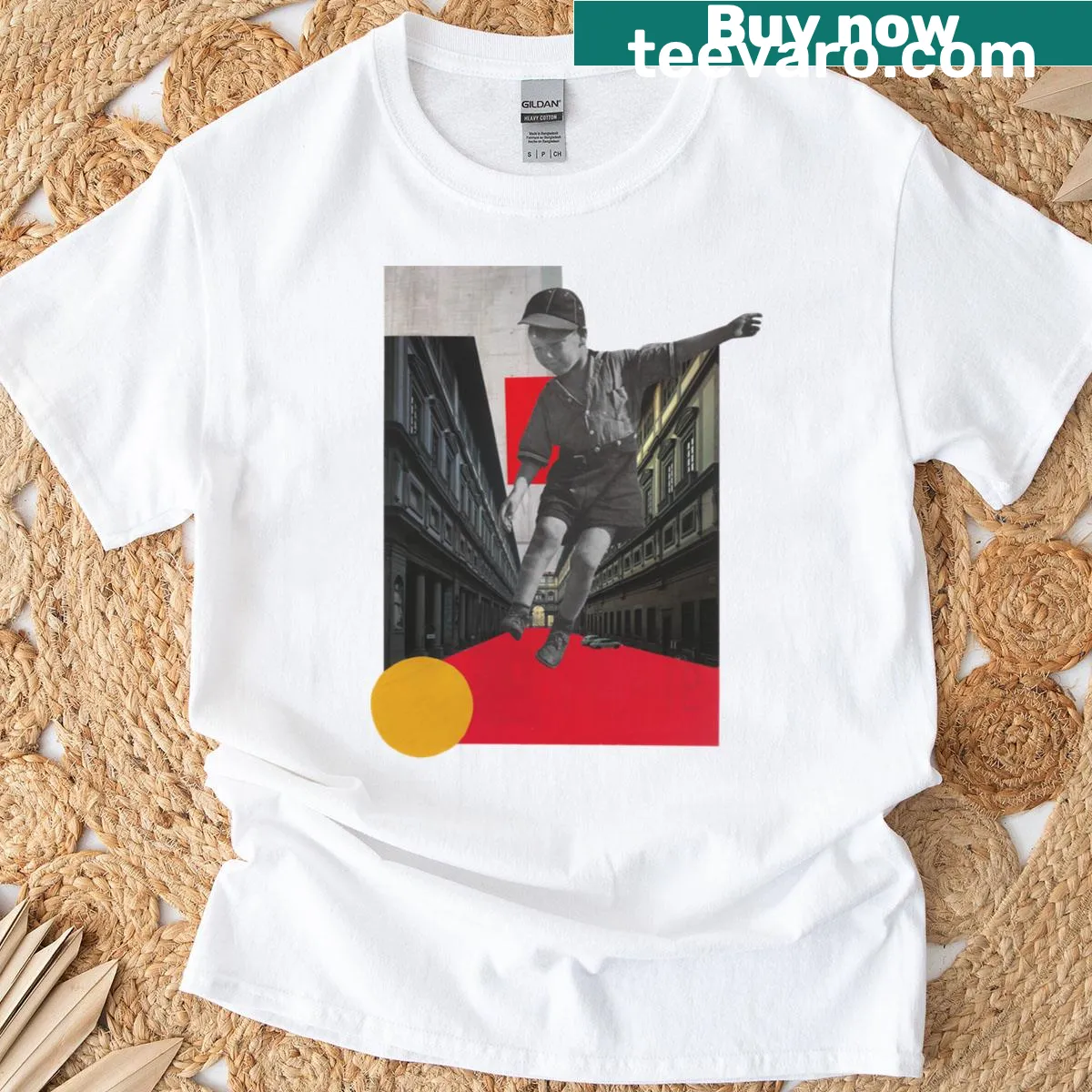 Illustrative Dada Boy t-shirt with playful design for kids — on a men's t-shirt