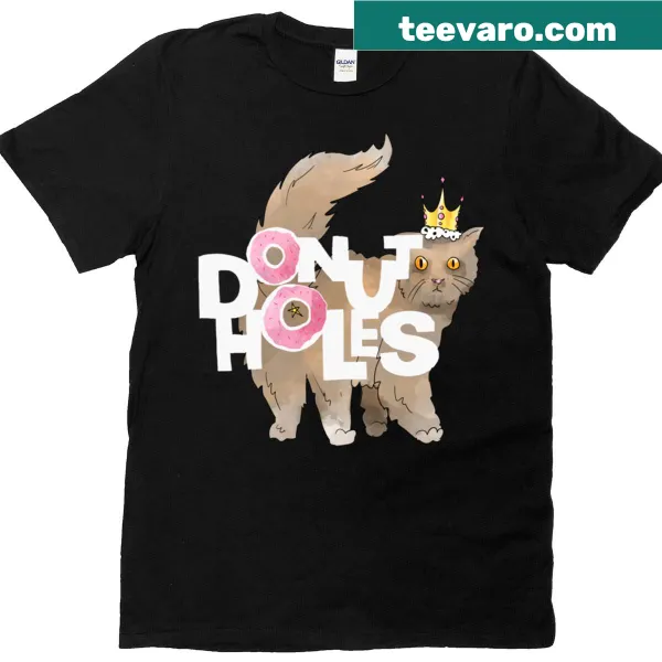 Cute princess donut with white writing on a t-shirt