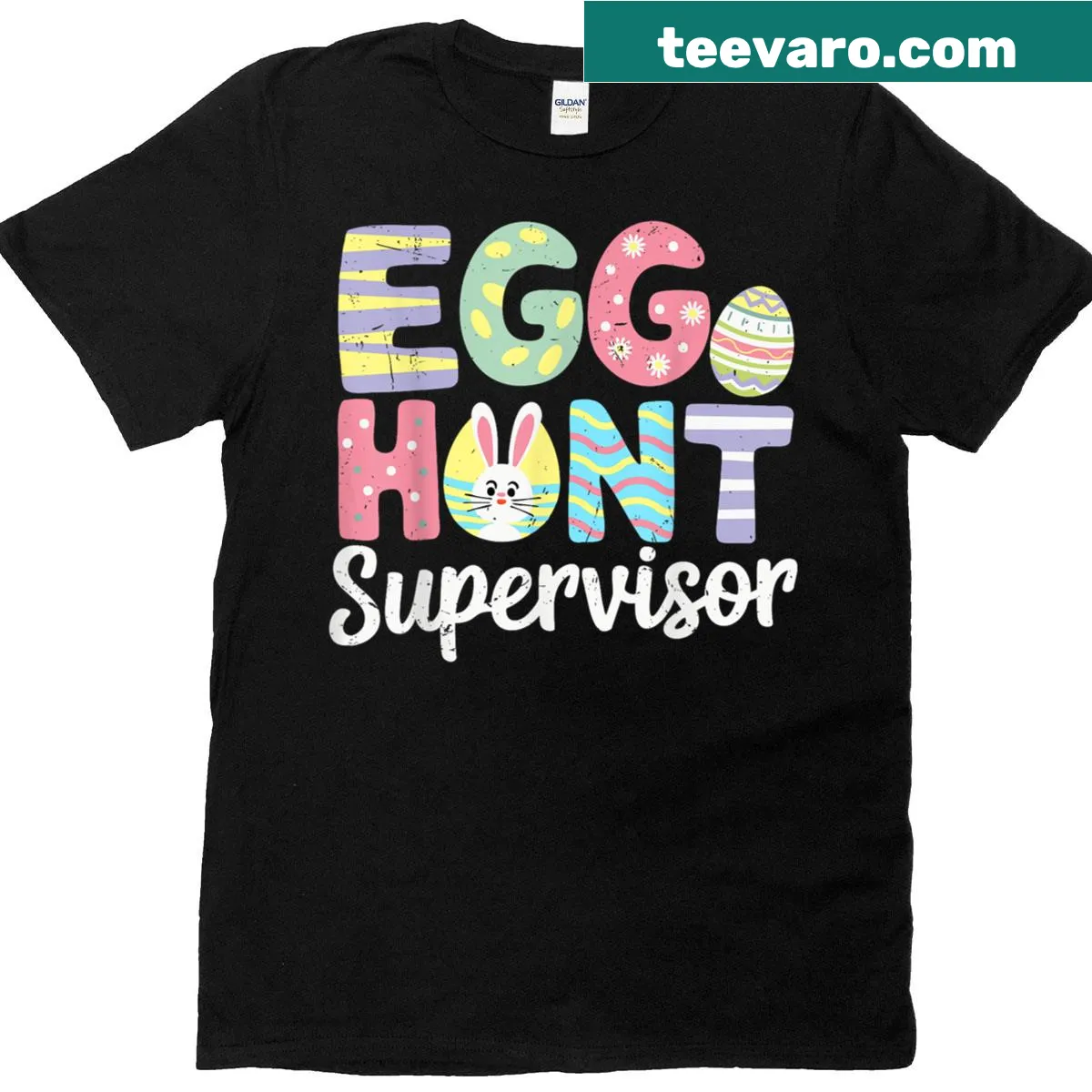 Funny Easter Egg Hunt Supervisor graphic — on a men's t-shirt