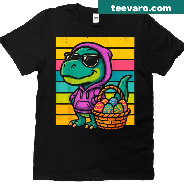 Funny T-Rex graphic for Easter T-shirt