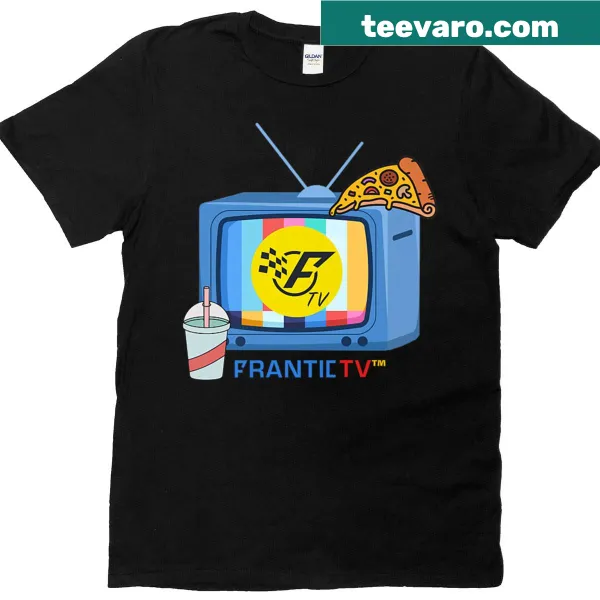 Funny T-shirt with a design about television and humor