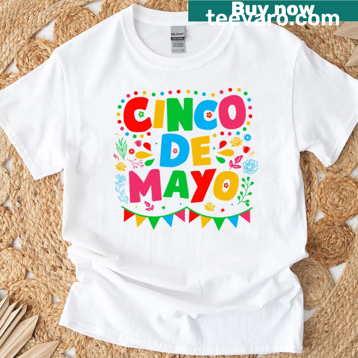 Family matching T-shirt for Cinco De Mayo celebrations. — on a men's t-shirt