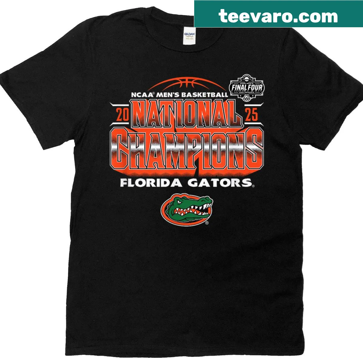 Royal Florida Gators National Champs 2025 shirt for men — on a men's t-shirt