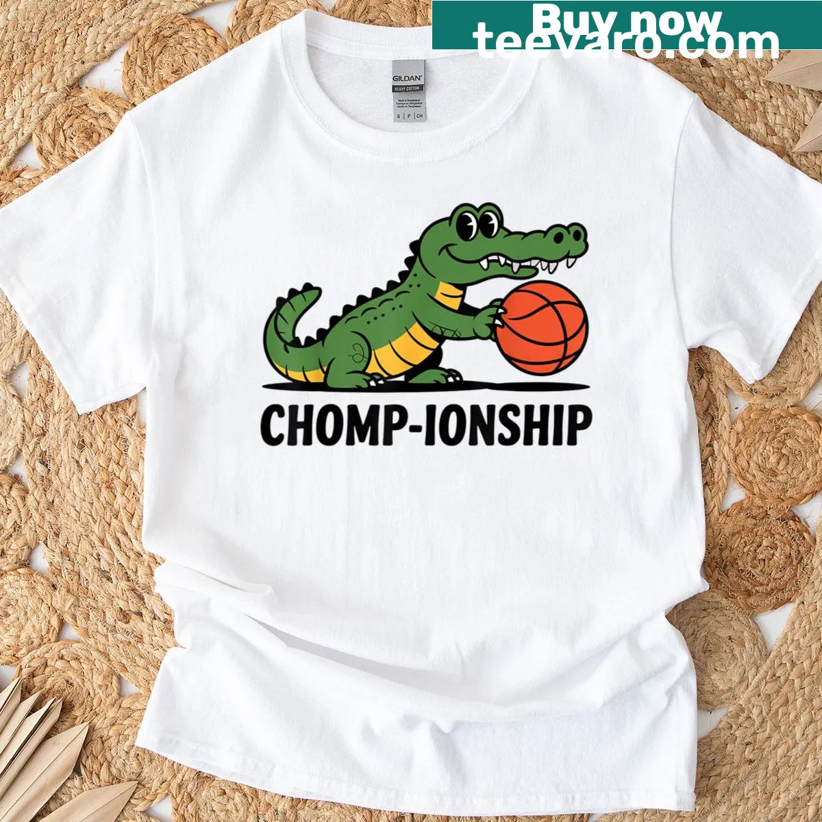 Cartoon alligator design with humorous text celebrating Florida wildlife — on a men's t-shirt